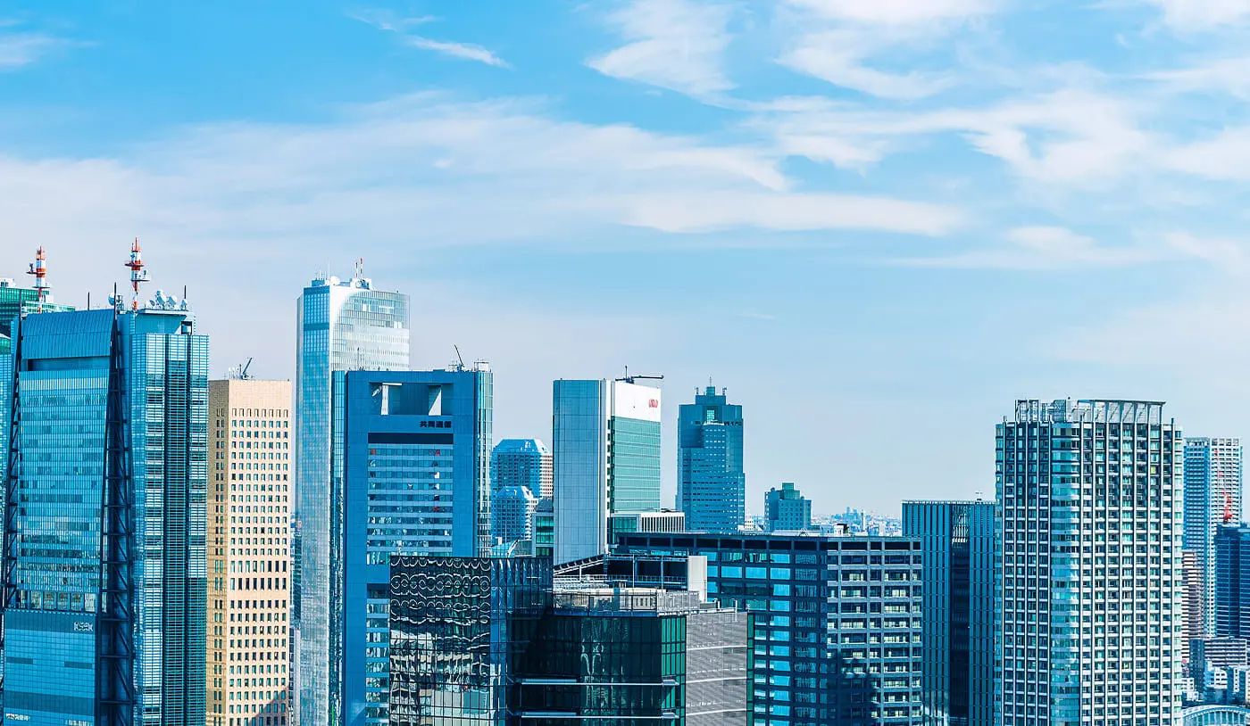 東京の高層ビル群の風景